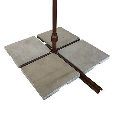 Contra Peso para Ombrellone Base em Cruz Quadrado 25 Kg Bel Único