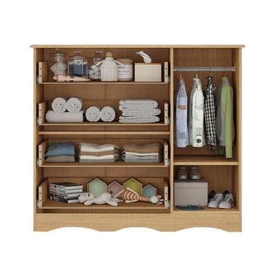 Cômoda Infantil 95cm 1 Porta E 4 Gavetas Realeza Multimóveis Mp4454 Madeirado Madeirado
