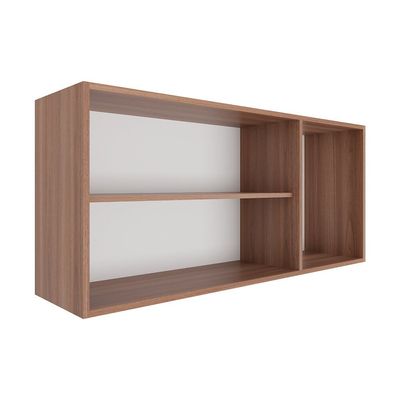 Armário Aéreo 120cm Louise 3 Portas Móveis Sul Nogal