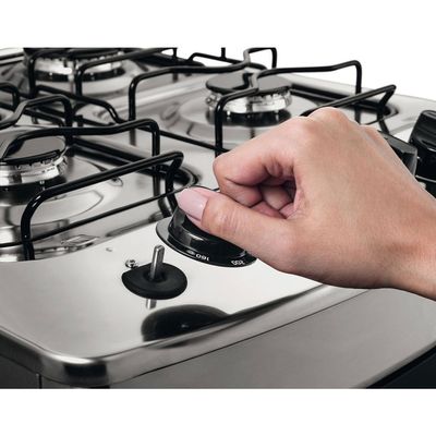 Fogão a Gás de Piso 4 Bocas com Acendimento Automático Consul - CFO4NAR Inox / Bivolt