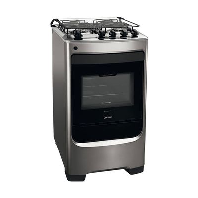 Fogão a Gás de Piso 4 Bocas com Acendimento Automático Consul - CFO4NAR Inox / Bivolt