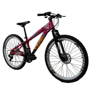 Bicicleta Viking X TUFF25 Freeride Aro 26 Freio a Disco