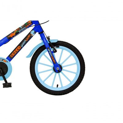 Bicicleta Dinos Spinossauro Aventuras, Aro 16, Quadro 12, Com Freios V-brake, Com Rodas De Apoio E Capa Corrente