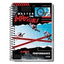 Caderno Espiral Universitário Capa Dura A4 10 Matérias 160 Folhas Performance Credeal Estampa 1