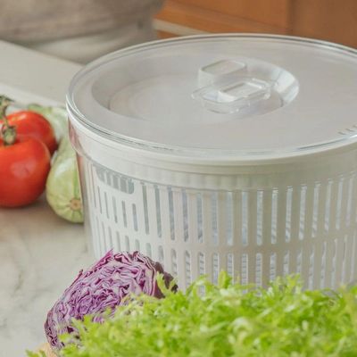 Secador De Saladas Com Tampa 5,5 L Clear Fresh Ou