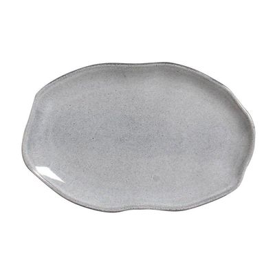 Conjunto Com 04 Travessas Oval Rasa Média 30x20 Cm Orgânico Dust Porto Brasil