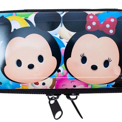Estojo Metal Mickey Minnie Tsum Tsum 6x3.5x19cm Disney