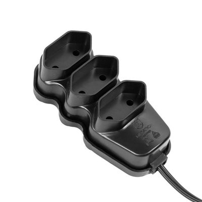Extensão Elétrica 3 Tomadas Pl 3m Preta