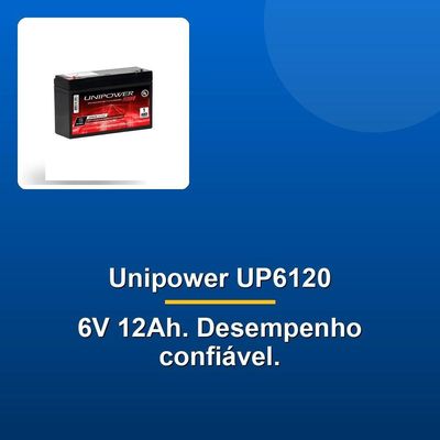 Bateria Unipower 6v 12ah Up6120 Skd F187