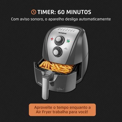 Fritadeira Sem Óleo Air Fryer 4L By Netão Mondial Afn-nt-01 60hz 127V