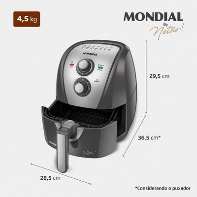 Fritadeira Sem Óleo Air Fryer 4L By Netão Mondial Afn-nt-01 60hz 127V