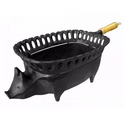 Churrasqueira Porquinho Ferro Fundido Grande 41x23cm