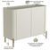 Aparador Buffet Para Sala de Jantar 2 Portas Pés Industrial Dourado Naim I03 Luna - Lyam Decor