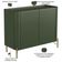 Aparador Buffet Para Sala de Jantar 2 Portas Pés Industrial Dourado Naim I03 Musgo - Lyam Decor