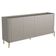 Buffet Sala de Jantar 4 Portas Brise 1 Gaveta Pés Industrial Dourado Naim I03 Grigio - Lyam