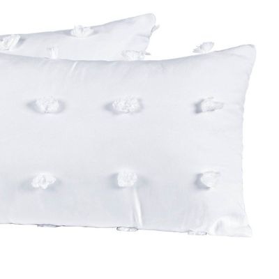 Almofadas Cheias Poppy 60cm x 30cm 04 Peças - Branco