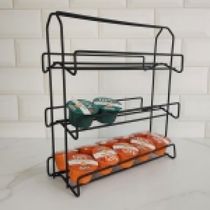 Porta Cápsulas De Café Três Corações Dolce Gusto Nespresso Suporte Preto Fosco Libérica Schmitt