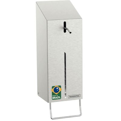 Dispenser de Parede Sabão Líquido Álcool Gel 500ml Aço Inox Tramontina Acetinado