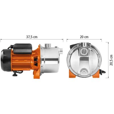 Bomba D’água Elétrica Autoaspirante Inox Tramontina BTA07i Motobomba Transferir Reforçar Irrigação Bivolt