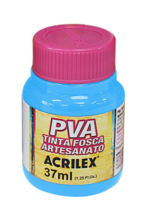 Tinta Pva Fosca para Artesanato 37ml Azul Celeste
