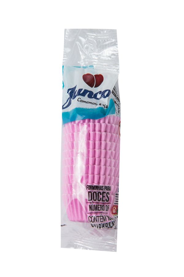 Forminha de Papel Junco Nº5 Rosa com 100 Unidades