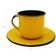 Caneca Esmaltada com Pires Café Chá 180ml
