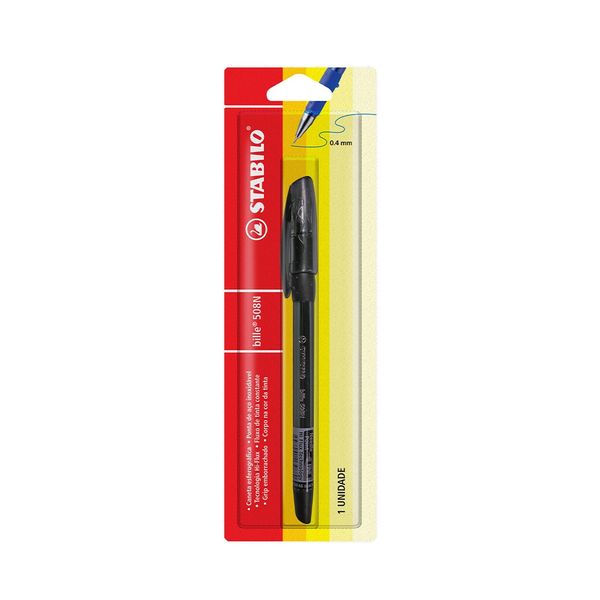 Caneta Esforográfica Stabilo Bille 508N Fine Preta 0.4mm