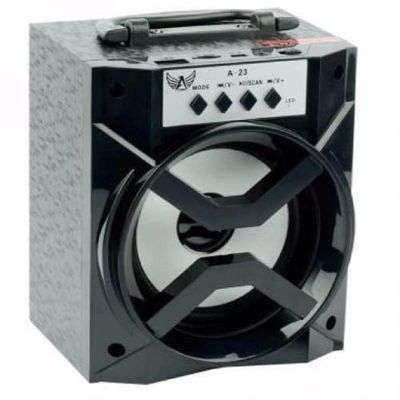 Caixa de Som Bluetooth Portátil D-bh1019 Aero com Rádio Fm Usb Tf Preto