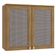 Armário Aéreo Botanic 80cm com Tela 2 Portas MDP Kappesberg Nogueira