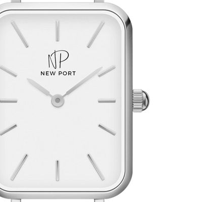 Relógio Quadrado Feminino Pulseira Marrom Analógico Elegante
