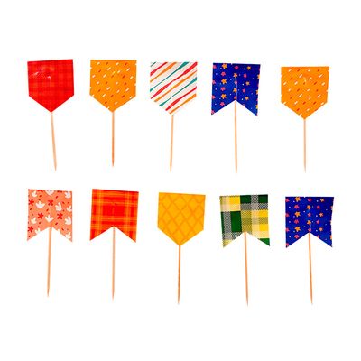 Kit Bandeirinha 4x9cm CV245251 PlayFun - Item Sortido