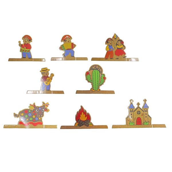 Kit Enfeite Nordestino 7cm CV245256 PlayFun