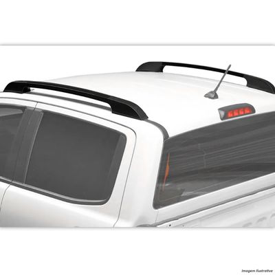 Rack de Teto Longarina Rampage 2023 a 2025 Colado Aluminio Preto