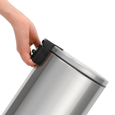 Lixeira Loop Aço Inox Polido Balde Interno e Pedal 3 Litros - Tramontina 94547/003