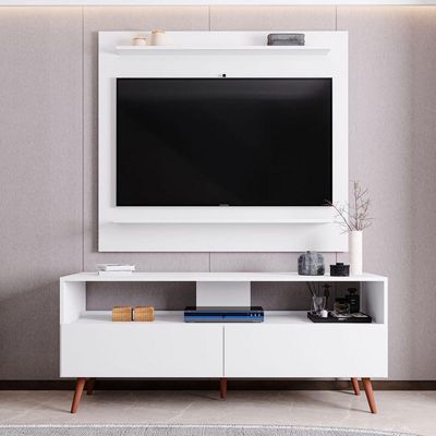 Painel Sala Para Tv Até 50 Tessa - Ssx Multicoisas Branco