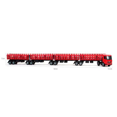 Caminhão Brinquedo Superfrota Quadritrem Boiadeiro Cor Sortido - Poliplac 8451