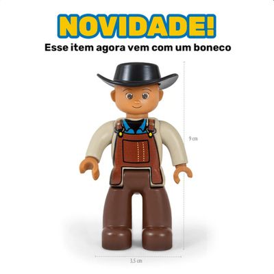Caminhão Brinquedo Superfrota Quadritrem Boiadeiro Cor Sortido - Poliplac 8451