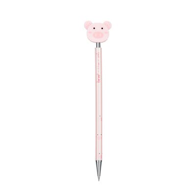 Kit Escrita Brw Zoo Porco com Lapiseira 0.7mm e Borracha