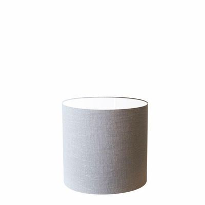 Cúpula Abajur E Luminária Cilíndrica Vivare Cp-7005 ø18x18cm - Bocal Nacional Rustico-cinza