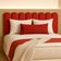 Cabeceira Queen Size Design Nuvem 45x20cm 8 Placas Em Suede Vermelho