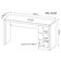 Escrivaninha para Home Office 03 Gavetas Branco Tecno Mobili