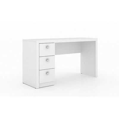 Escrivaninha para Home Office 03 Gavetas Branco Tecno Mobili