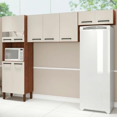 Cozinha Firenze Nogueira Off-white