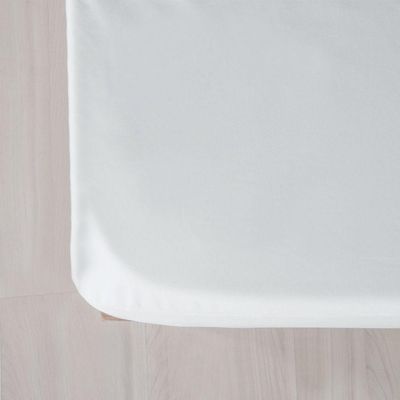 Protetor De Colchão Solteiro Impermeável Microfibra 88x138x35 Branco
