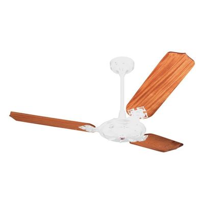 Ventilador De Teto Venti-delta New Max Branco Com 3 Pás Mogno 110v 110V
