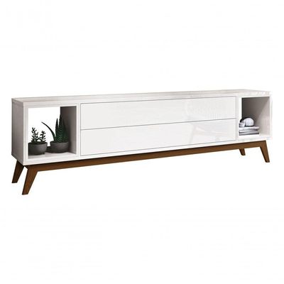 Rack Para Tv Delux 1.8 Branco - Moveisaqui