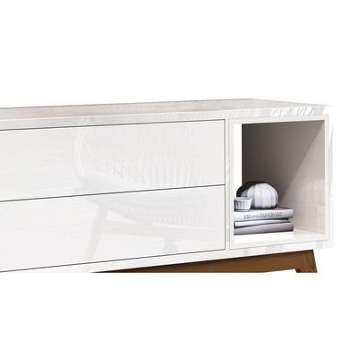Rack Para Tv Delux 1.8 Branco - Moveisaqui