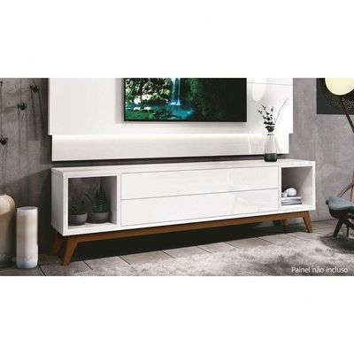 Rack Para Tv Delux 1.8 Branco - Moveisaqui