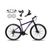 Bicicleta Aro 29 Absolute Nero 5 Alumínio 21v Câmbios Shimano Freio A Disco Hidráulico Mtb Roxo Tam: 15