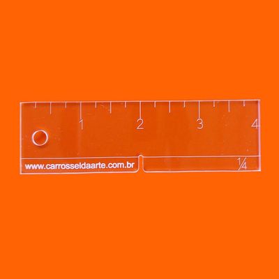 Régua Margem de Costura de 1/4 Cristal